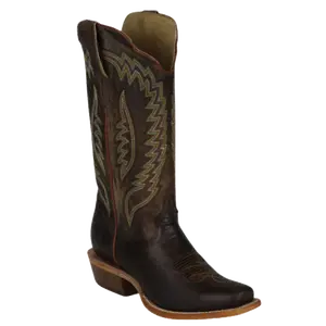 R Watson Ladies Embroidered Mad Brown Western Boot WRL0001-1