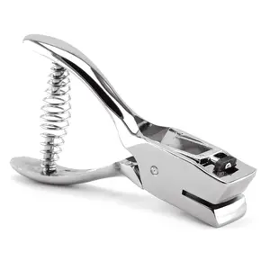 Hand Held ID Card Slot Hole Punch Metal Puncher Plier Punching Tool for ID Card Badge PVC Photo Tag