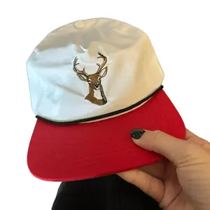 White/Red Deer Hat