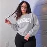 Indoorsy Sweatshirt, Collegiate Homebody Crewneck, Cozy Introvert Pullover, Casual Loungewear Gift For Women Cotton Fit