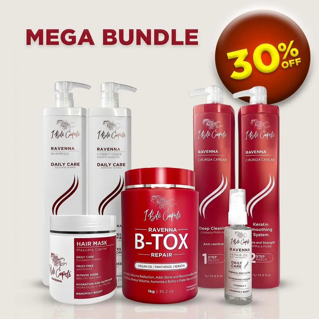 [NEW] I Belli Capelli Mega Bundle RAVENNA Complete Hair Repair, Smoothing & Daily Care Routine, deep cleansing, intensive repair, professional smoothing, and daily hydration