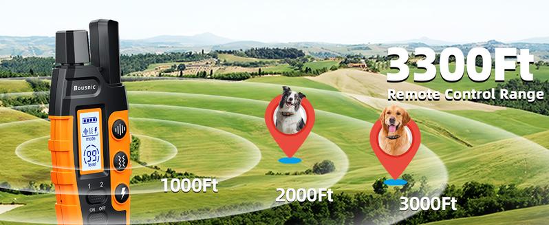 Dog Training Collar for Dogs - 3300Ft Dog Training Collar with Remote for 5-120lbs  Dogs