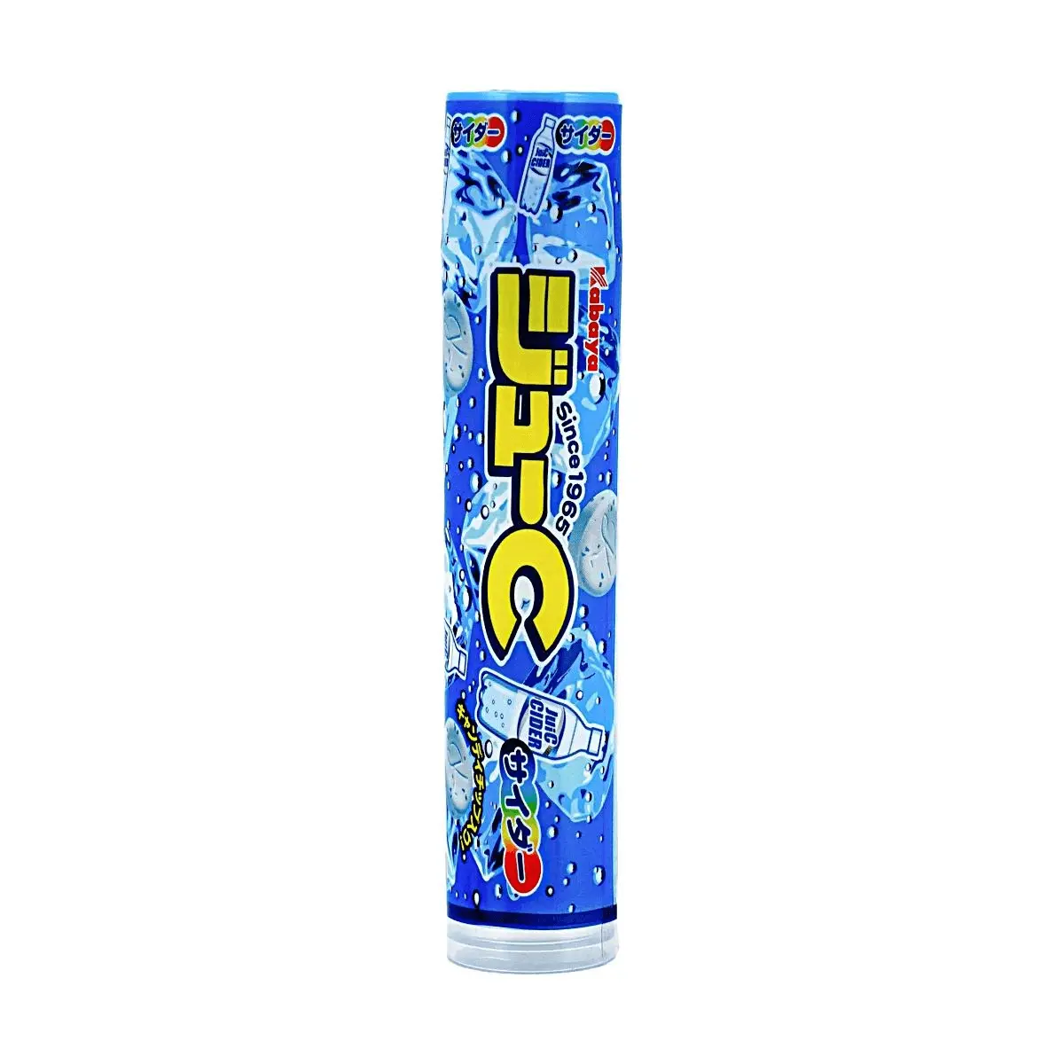 Kabaya Ju-C Soda Flavor Gummy Candy 23g - Classic Japanese Hard Candy Since 1965, Refreshing Fizzy Taste