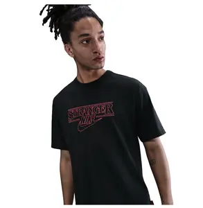 Nike x Stranger Things NSW Tee Black SKU: IB8056-010 T-Shirt Shirt Gym Shirt Nike Shirt Stranger Things Season 5 Clothing Short Sleeve for Men