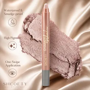 9-Color Eyeshadow Stick, Waterproof Cream Eye Makeup Brush, Shimmer & Matte Finish, Easy Blend, Multi-Functional, Quick Application Set