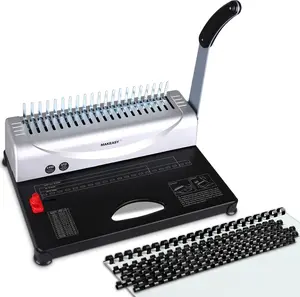 Binding Machine, 21-Hole, 450 Sheets with Comb Bindings, for Letter Size, A4, A5 Paper