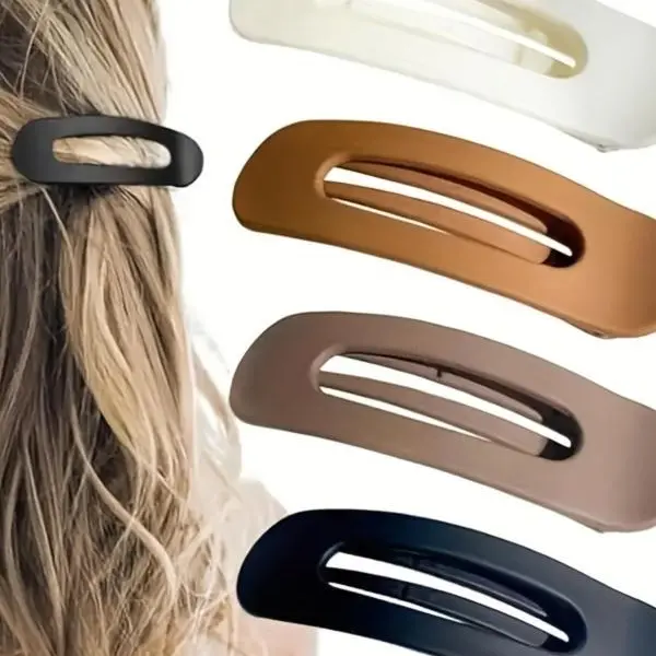 Solid Color Hair Clips Set, Elegant Clips for Women,Minimalist Non-slip Grip Hair Accessories for Everyday,Wedding, Gift for woman&gir