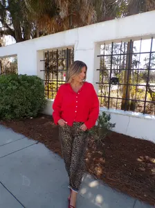 Cheetah Barrel Jeans