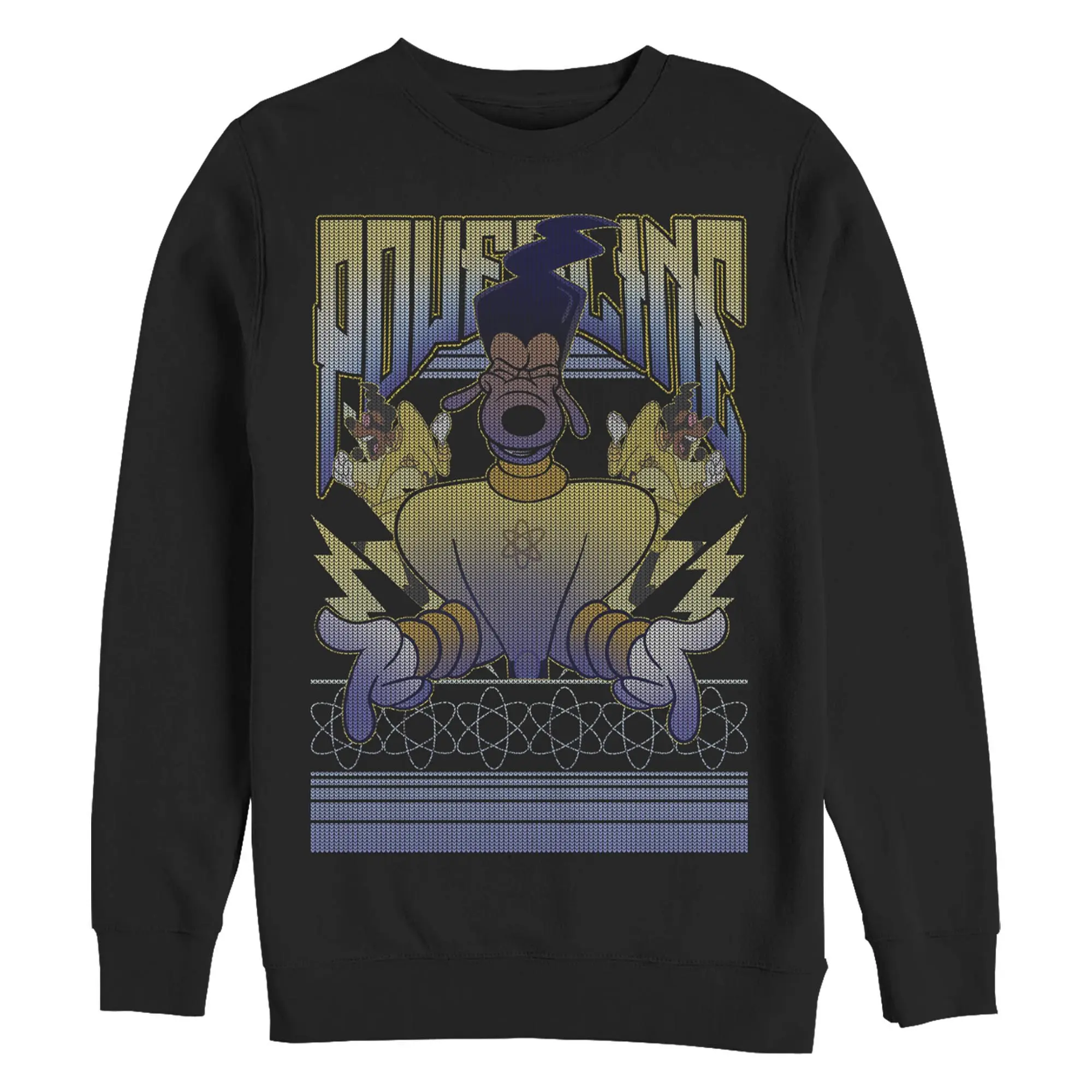 Men's A Goofy Movie Powerline Graphic Sweatshirt, Stylish Menswear Top, Casual Apparel for Daily Wear, Fashion