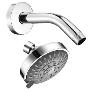 7-Mode High Pressure Filtered Shower Head with LED Color Changing - Hard Water Softener Showerhead to Remove Chlorine & Relieve Dry Skin & Hair