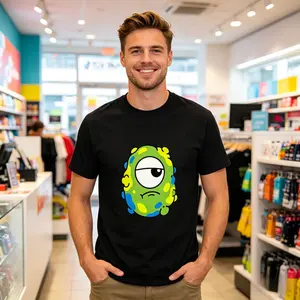 Quirky Spotted One-Eyed Monster Graphic Tee - Funny Derpy Blob Aesthetic T-Shirt - Shipped from NY Y2K