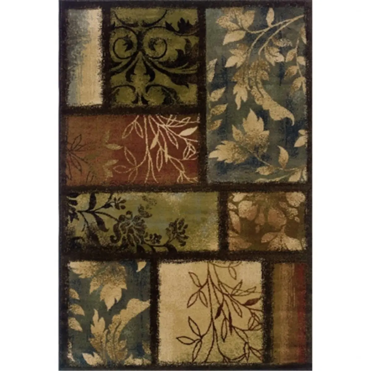 Oriental Weavers Hudson 1699G Machine-Woven Geometric Polypropylene Indoor Rug, 7ft8in x 10ft10in Rectangle, Natural Focus, Hudson Geo, Transitional Interior Design for Home Interiors