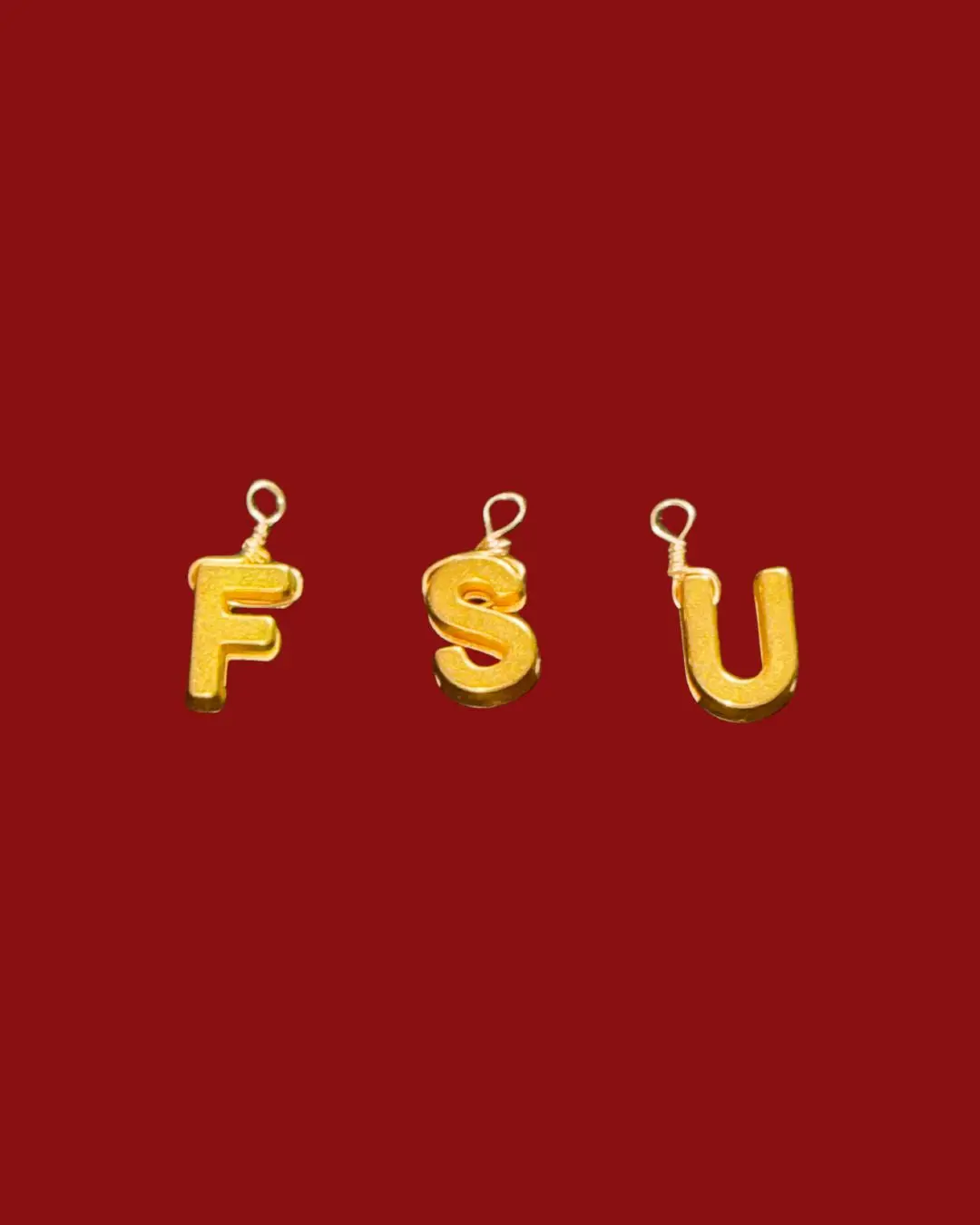 'F.S.U.' Wire-Wrapped Charms Bundle