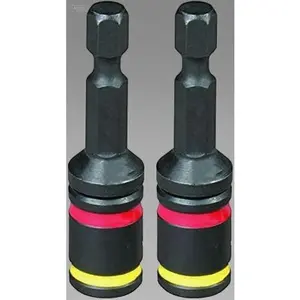 2-Piece Dual Hex Drill Bit Set, 1/4 & 5/16 Inch Double-Sided Bits, Heavy Duty Hex Shank, No-Slip Grip, Precision Ground for Metal and Wood, Reusable and Durable Construction Tool