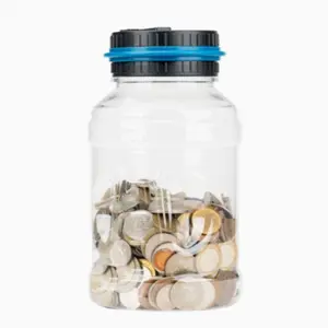 Electronic Counting Coin Bank, 1 Set Smart Creative Coin Savings Jar with LCD Display, Home Decor, Gift for Friends & Family, Piggy