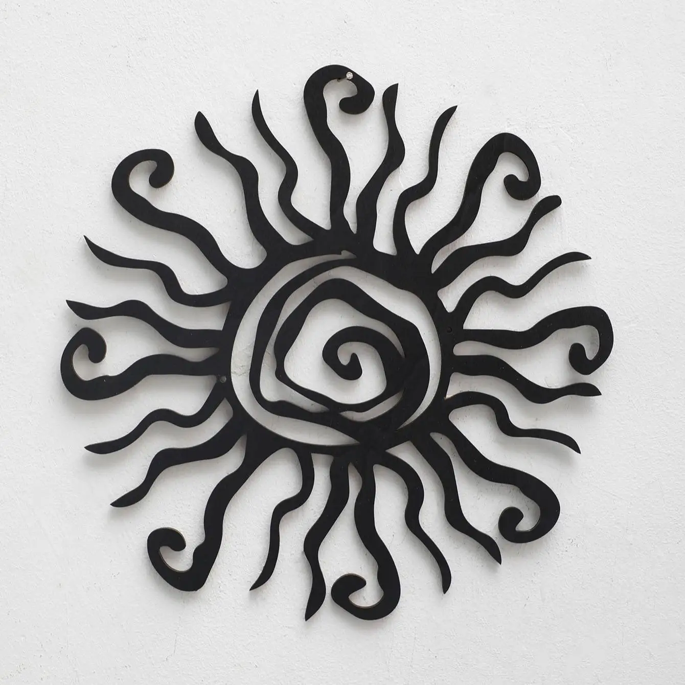 Sun/Flower Pattern Wooden Wall Decor, Creative Wall Art, Wall Hanging Decor for Home Garden Yard