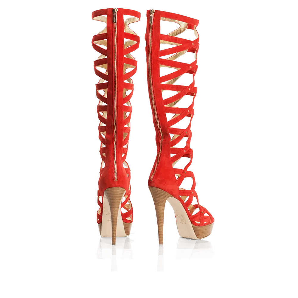 Courage - Platform - Wide Calf - Gladiator Boot Girl Women Footwear Walking Shoes