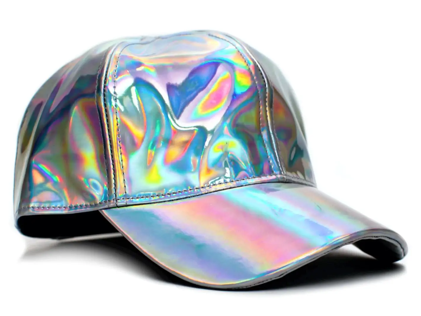 80s Future Hat Curved Bill Rainbow Marty McFly Hat Cap Adult