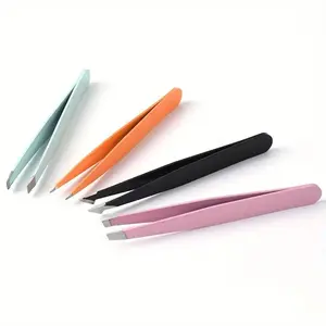 4pcs Stainless Steel Eyebrow Tweezers Set, Gentle Eyebrow Trimmers, Durable Facial Razors for Shaving & Styling Brows, Eyebrow Shaping Tool, Eyebrow Styling Kit, Christmas Gift