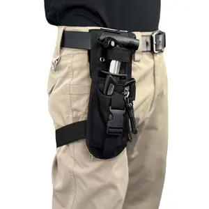 Multi-Functional Outdoor Knife Sheath, Fishing Lure Holder, Walkie Talkie Case, Bow Quiver Bag, Leg Hanging Pouch, Concealed Holster for Hiking & Camping