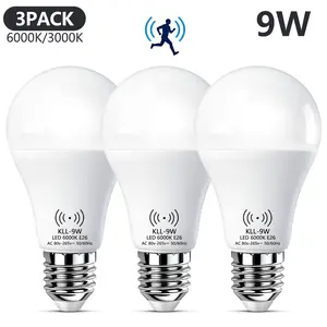 Kasotile Motion Sensor LED Bulb, 9w 3000k/6000k, Ac 80-265v, E26/e27 Base, Indoor Lighting, Hallway Lamp, Energy Efficient
