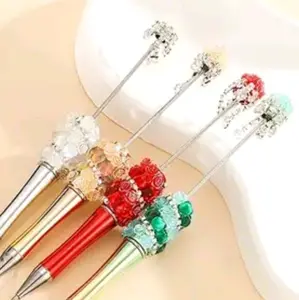 Handcrafted Beaded Pens with Unique Focal & Bead Designs Vibrant Colors for Creative Writing Purposes. 3 pens for $15.00
