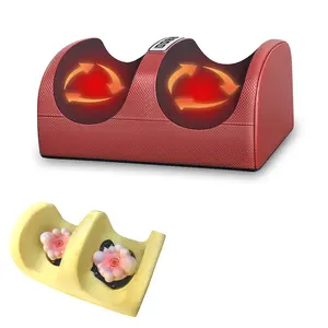 【REJIE】 heated foot massager - a foot massager that promotes blood circulation and relaxation, with heating function - Valentine's Day gift, Father's Day, Mother's Day gift, neck massager, foot massager, massage gun in red [high compatibility] Daily