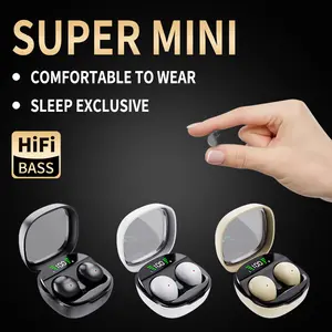 MINI wireless earphones with high aesthetic value, bean shaped earphones, invisible in ear design, holiday gifts, sports, music listening, calling, universal for mobile phones
