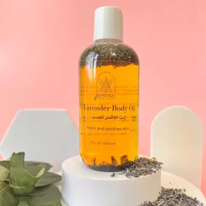 Lavender Body Oil - 8 oz Lightweight Scented Body Oil for All Skin Types- Single Bottle