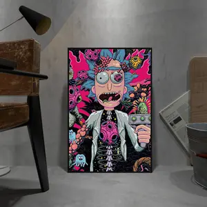 Rick and Morty Poster, Rick Sanchez Wall Art, Rolled Print, TV Series Poster Gif 2024 2024