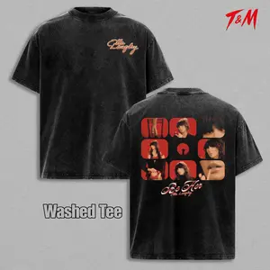 Ella Langley Be Her Collage Graphic T-Shirt, Oversized Cotton Washed Tee, Country Music Aesthetic Shirt, Western Style Streetwear Unisex