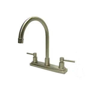 Kingston Brass  8 Inch Center Kitchen Faucet - Satin Nickel