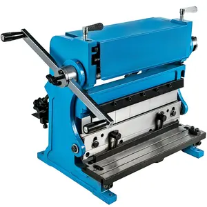 Father's Day Gift VEVOR Sheet Metal Brake 3-In-1 12-inch,Shear Press Brake 20-Gauge Capacity,Combination Sheet Metal Machine Solid Construction,Shears and Slip Roll Machine for Shear Bending Rolling