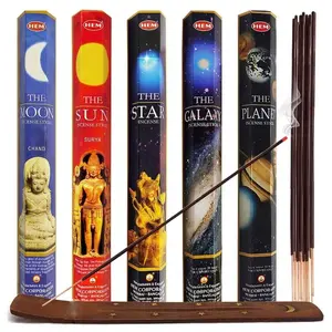 HEM Celestial Incense Variety Sun, Moon, Star, Planet and Galaxy, 100 Stick