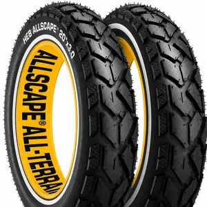 Happy Ebikes Allscape E-Bike Fat Tire Puncture-Resistant Heavy-Duty Motorcycle-Tech Reinforced Off-Road Traction 20x3 Inch Tire