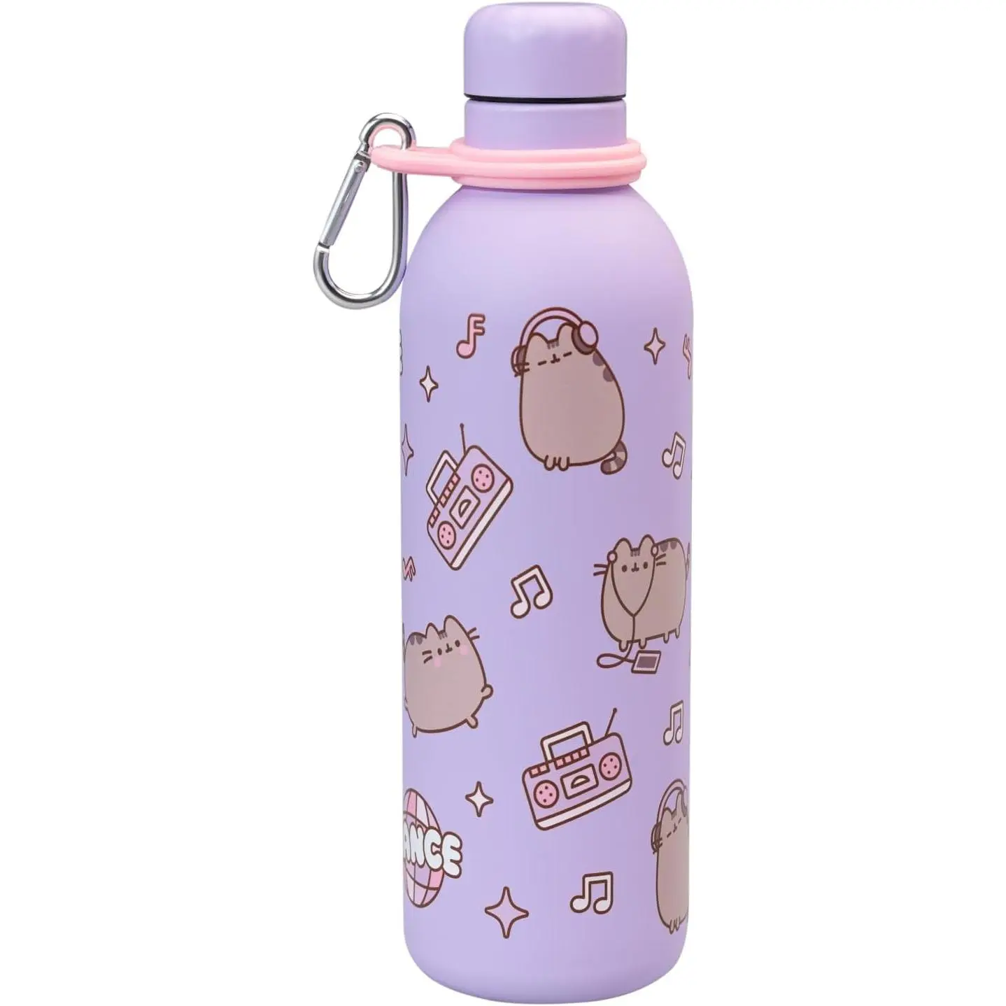 Pusheen Water Bottle 500ml / 17oz | Hot and Cold Water Bottle Stainless Steel, Thermos Flask, Travel Bottles, Gym Bottle Cute | Pusheen Gifts For Cat Lovers