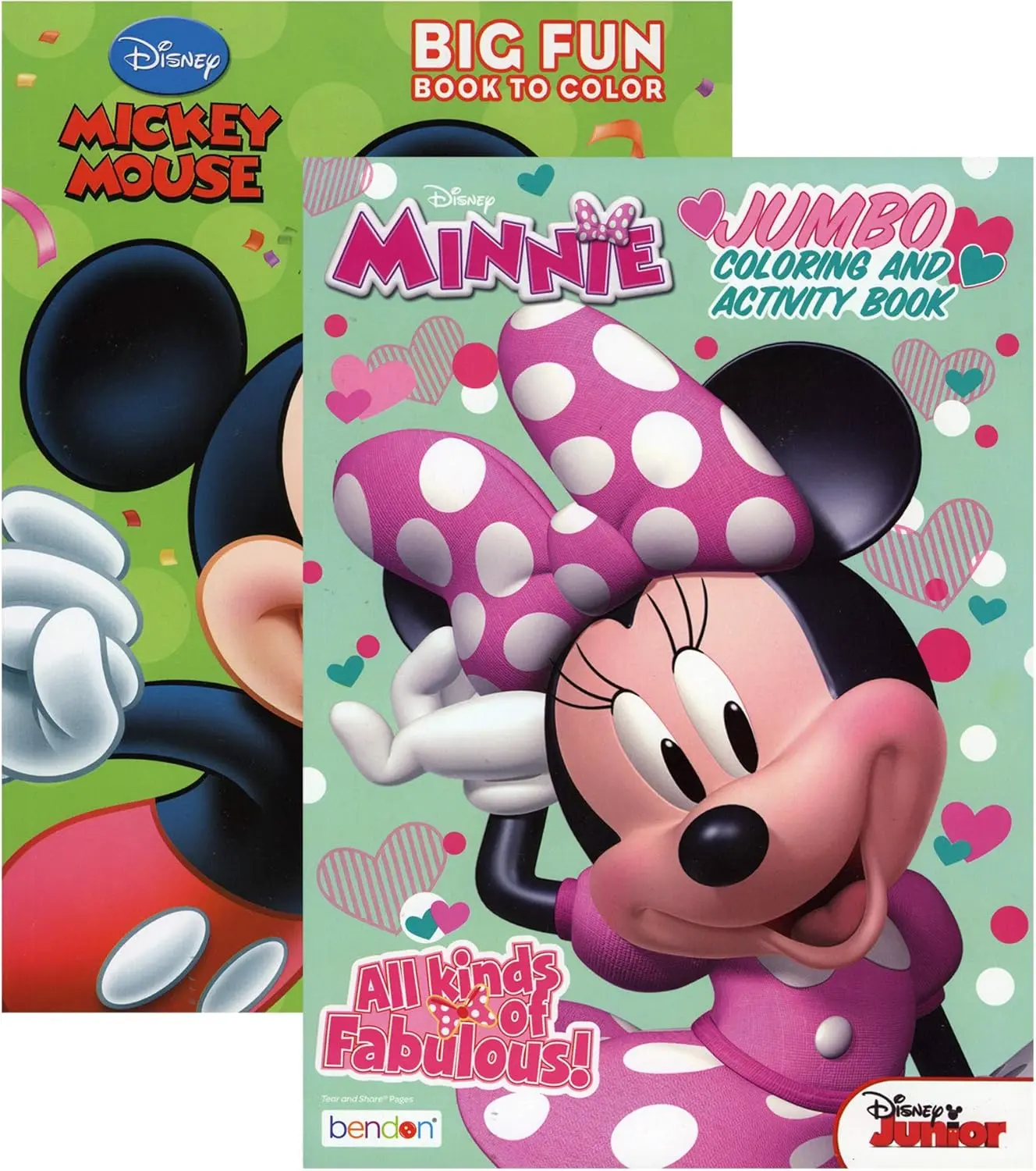 Mickey & Minnie Coloring Book for Kids – 80 Pages Fun Coloring, Drawing & Activity Workbook for Toddlers and Children, Learning Games Gift for Boys & Girls, Home & Classroom Activities