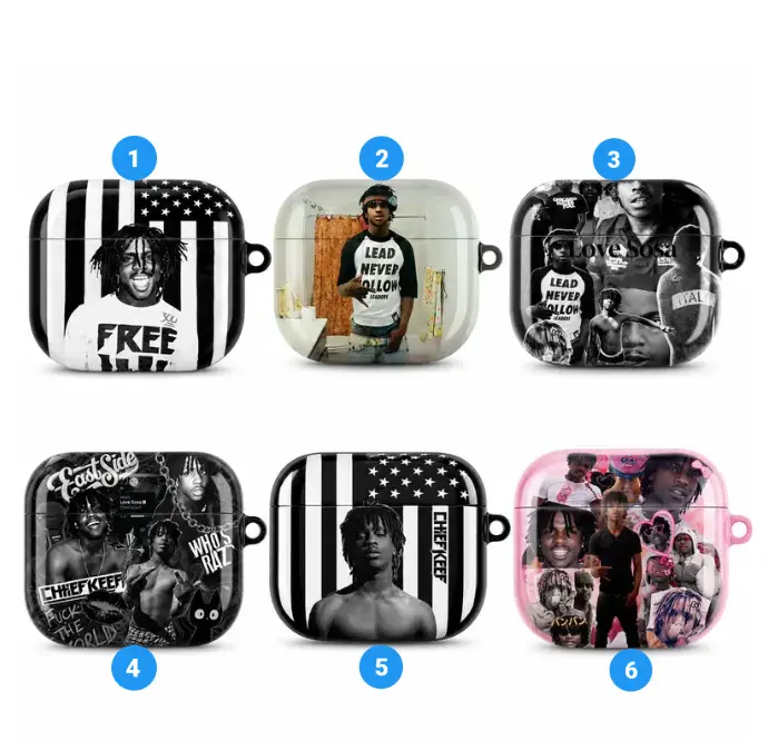 [Collector's Choice] Chief Keef AirPods Case - Legendary Hip Hop Fan Merch & Must-Have Collectible for AirPods 1, 2, 3, 4 & Pro