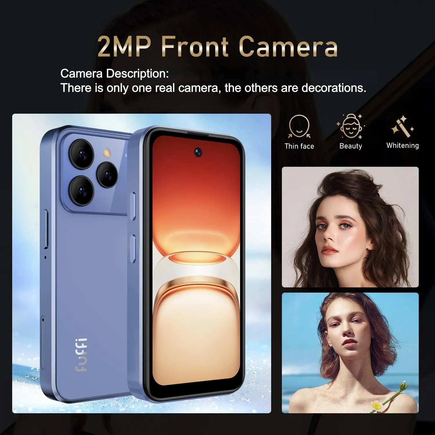 Fuffi Smartphone Cellphone 3.75 Inch Screen, 2gb RAM 16GB Storage