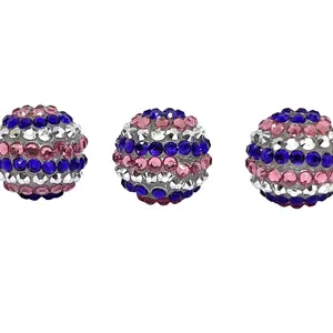 20mm Purple Swag Rhinestone Beads | Fancy Rhinestone Beading & Jewelry Making