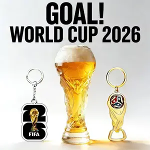 World Cup 2026 Trophy Beer Glass,Premium SocceThemed Beer Glasses for Men, Novelty World CupTrophy Shape for Game Day Parties, Man Cave &Football Fan Gifts Drinkware Mug Bottles Tumblers