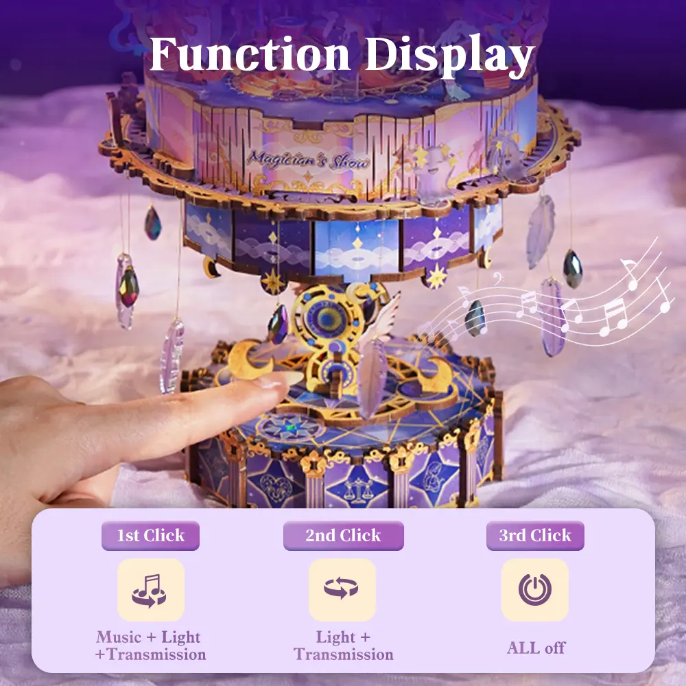 Tonecheer 3D Creative Magic Show Musical Puzzle DIY Craft Kit Tonecheer 3D Creative Magic Show Musical Puzzle DIY Craft Kit