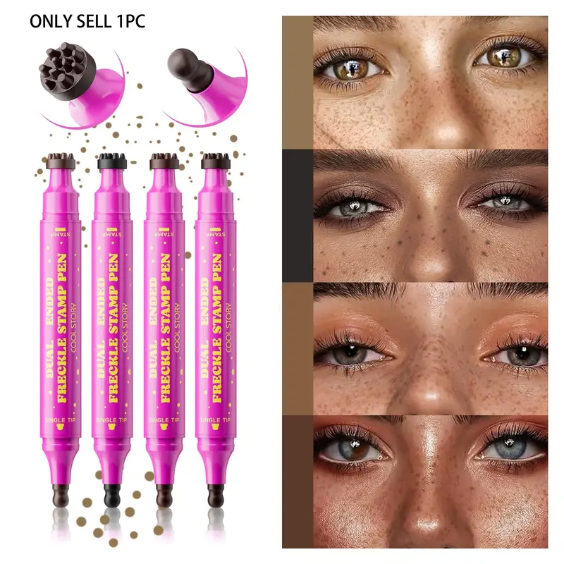 Waterproof Formula Natural Freckle Pen, Long-Lasting, Fine Tip, Easy Application, Realistic Look, Light Coverage, Suitable for Daily Makeup, Summer Style, Music Festivals