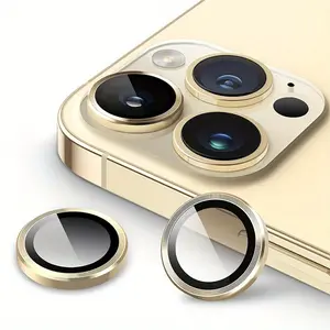 Premium Golden Color Camera Lens Protector  For iPhone 17/1 7Air/17 Pro/17 Pro Max iPhone 11/12/13/14/15/16 Series - Explosion-Proof Tempered Glass