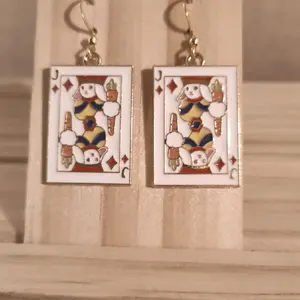 Poker Card Earrings