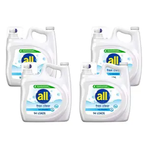 Free Clear for Sensitive Skin Liquid Laundry Detergent, 94-Loads, 141 fl.oz., 4-Pack