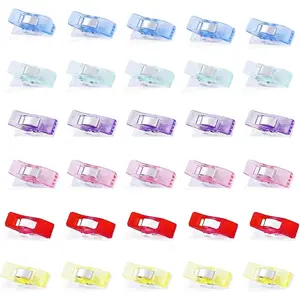 Sewing Clips,  Quilting Clips for Supplies Crafting Tools, Sewing Clips,  Quilting Clips, Versatile Craft Clips for Quilting, Fabric Clips, Assorted Colors,50 Pack Add Two Rulers