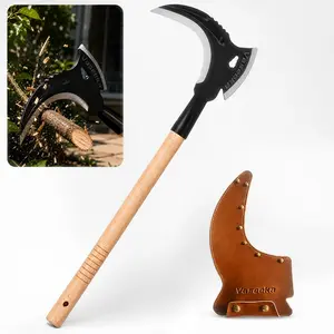 Vaseeka 2-in-1 Multi-Functional Gardening Tool Manganese Steel Construction 20" Solid Wood Handle Sharp and Durable Weeding and Trimming Tool For Yard and Outdoor Use Limb Branch Cutter Cordless Hedge Trimmer Tree Trimmer Cordless Pruning Saw