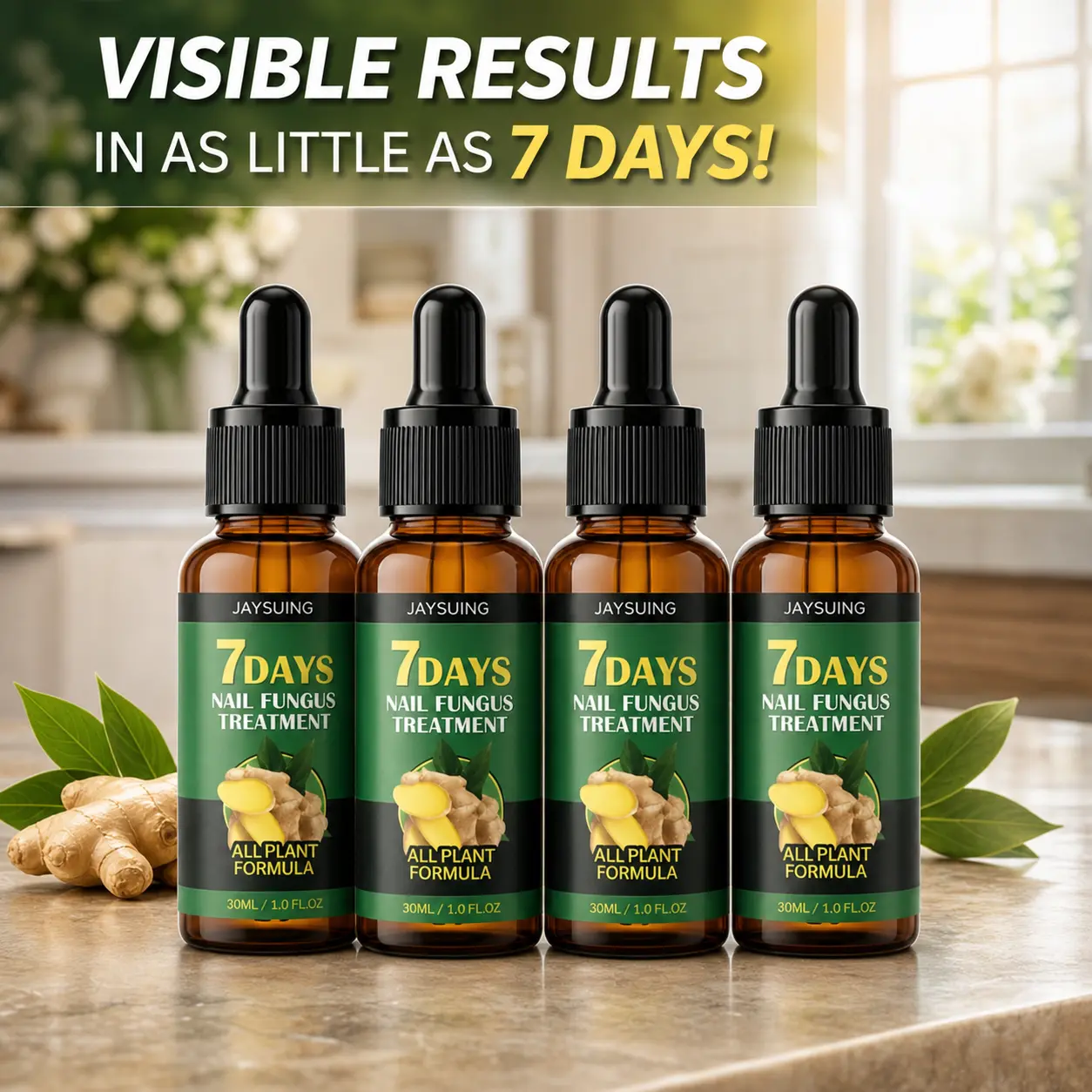 Nail Renewal Serum with Ginger & Turmeric 30mL | Strengthens Brittle Nails & Boosts Natural Shine for Healthy Growth, Moisturizer, Manicure, Daily, Peeling, Ingrown, Moisture, Nail Care, Adults