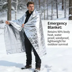 Upgraded Thickened Emergency Thermal Blanket | Cold & Heat Insulation Survival First Aid Blanket